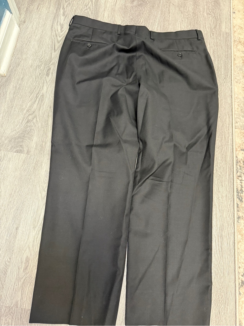 Jos. A. Bank Traveler Collection Black Tailored Fit Suit Pants 100% Wool 38x30 - Picture 10 of 10